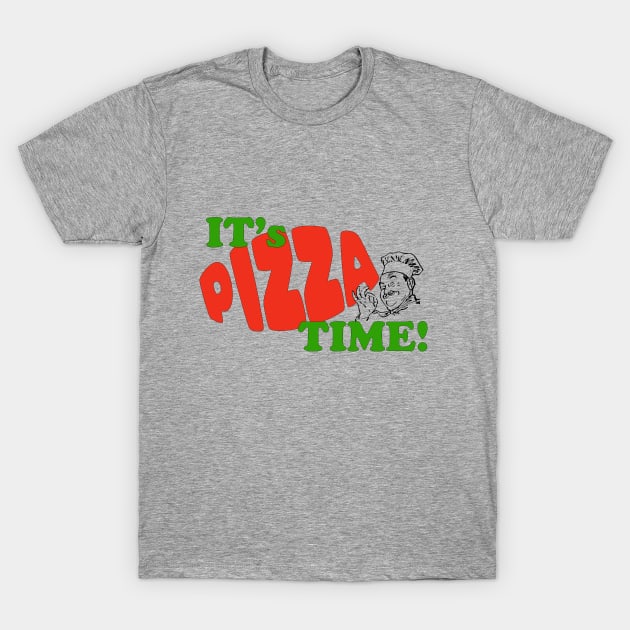 IT's PIZZA TIME! classic design FUN T-Shirt by Plebo_Industries